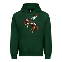 Forest Green american paint horse rodeo cowboy Urban Hoodie - MaliasSmallBusiness