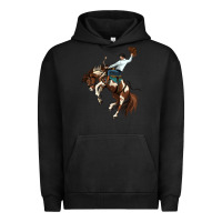 Pigment Black american paint horse rodeo cowboy Urban Hoodie - MaliasSmallBusiness