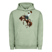 Pigment Oil Green american paint horse rodeo cowboy Urban Hoodie - MaliasSmallBusiness