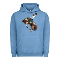 Pigment Pebble Blue american paint horse rodeo cowboy Urban Hoodie - MaliasSmallBusiness