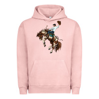 Pigment Salmon american paint horse rodeo cowboy Urban Hoodie - MaliasSmallBusiness