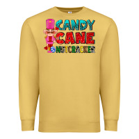 Antique Gold candy cane and pink nutcracker ado Premium Sweatshirt - AdoDesignShop