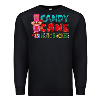 Black candy cane and pink nutcracker ado Premium Sweatshirt - AdoDesignShop