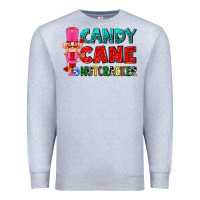 Heather Grey candy cane and pink nutcracker ado Premium Sweatshirt - AdoDesignShop
