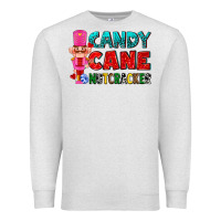 Oatmeal Heather candy cane and pink nutcracker ado Premium Sweatshirt - AdoDesignShop