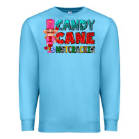 Ocean Blue candy cane and pink nutcracker ado Premium Sweatshirt - AdoDesignShop