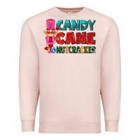 Pale Pink candy cane and pink nutcracker ado Premium Sweatshirt - AdoDesignShop