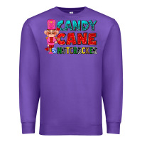 Purple candy cane and pink nutcracker ado Premium Sweatshirt - AdoDesignShop