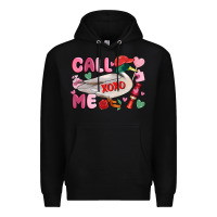 Black call me valentine mallard duck Premium Hoodie - MaliasSmallBusiness