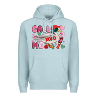 Blue Mist call me valentine mallard duck Premium Hoodie - MaliasSmallBusiness