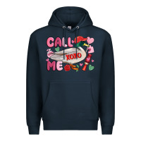Navy call me valentine mallard duck Premium Hoodie - MaliasSmallBusiness