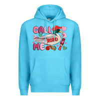 Ocean Blue call me valentine mallard duck Premium Hoodie - MaliasSmallBusiness