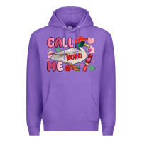 Purple call me valentine mallard duck Premium Hoodie - MaliasSmallBusiness