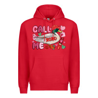Red call me valentine mallard duck Premium Hoodie - MaliasSmallBusiness