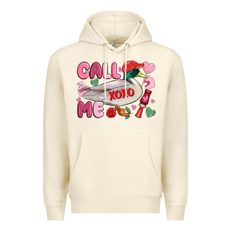 Call Me Valentine Mallard Duck Premium Hoodie by MaliasSmallBusiness | Teevron