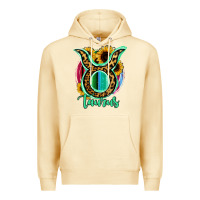 Pina Colada Taurus Zodiac Sign Sunflower Leopard Serape Premium Hoodie - RanaPortraitStore