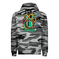 Slate Camo Taurus Zodiac Sign Sunflower Leopard Serape Premium Hoodie - RanaPortraitStore