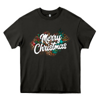 Asphalt Merry Christmas Heavy Core Tee - CowhideDigitalArt