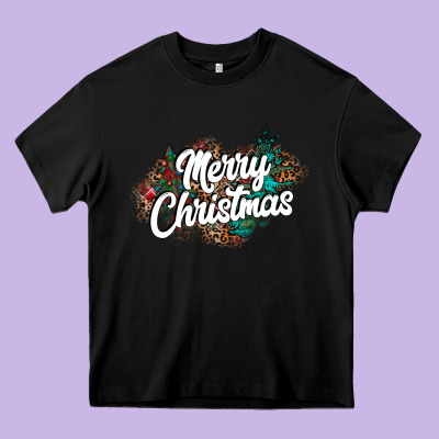 Merry Christmas Heavy Core Tee Designed By Cowhidedigitalart