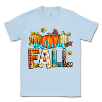 Dusty Blue welcome fall Classic Tee - Zillion Design Studio