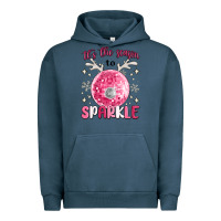 Pigment Midnight Navy it's the season to sparkle Urban Hoodie - MaliasSmallBusiness