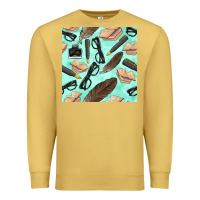 Antique Gold literature seamless pattern Premium Sweatshirt - BundleAndBundleShop