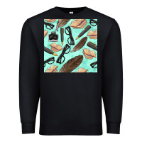 Black literature seamless pattern Premium Sweatshirt - BundleAndBundleShop