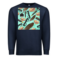 Navy literature seamless pattern Premium Sweatshirt - BundleAndBundleShop