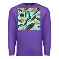 Purple literature seamless pattern Premium Sweatshirt - BundleAndBundleShop