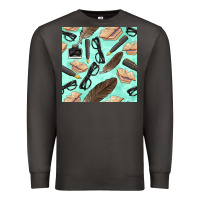 Smoke literature seamless pattern Premium Sweatshirt - BundleAndBundleShop