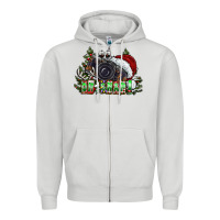 Dove Grey oh,snap! Zipper Hoodie - CowhideDigitalArt