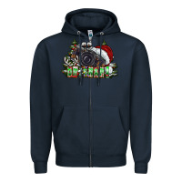 Navy oh,snap! Zipper Hoodie - CowhideDigitalArt