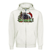 Oatmeal Heather oh,snap! Zipper Hoodie - CowhideDigitalArt