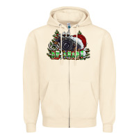 Sandshell oh,snap! Zipper Hoodie - CowhideDigitalArt