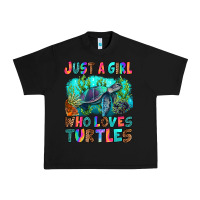 Black just a girl who loves turtles Urban Heavy Tee - RanaPortraitStore