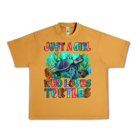 Peanut Butter just a girl who loves turtles Urban Heavy Tee - RanaPortraitStore