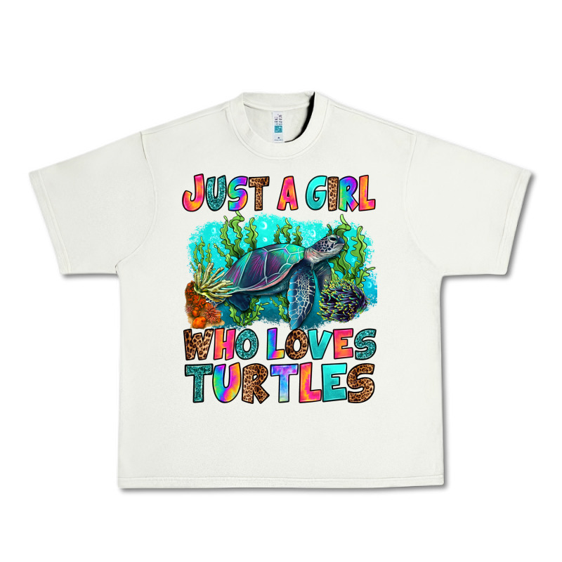 Just A Girl Who Loves Turtles Urban Heavy Tee by RanaPortraitStore | Teevron