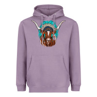 Lavender texas longhorn indian headdress Heavyweight Hoodie - JahusDesignShop