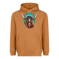Meerkat texas longhorn indian headdress Heavyweight Hoodie - JahusDesignShop