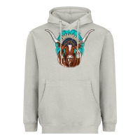 Moon Dust texas longhorn indian headdress Heavyweight Hoodie - JahusDesignShop