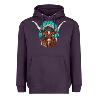 Plum texas longhorn indian headdress Heavyweight Hoodie - JahusDesignShop
