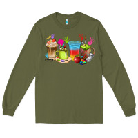 Army Green art teacher coffee cups Long Sleeve Tee - texasbilliewilder