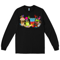 Black art teacher coffee cups Long Sleeve Tee - texasbilliewilder