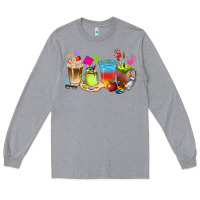 Heather Grey art teacher coffee cups Long Sleeve Tee - texasbilliewilder
