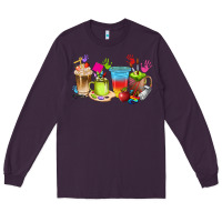 Plum art teacher coffee cups Long Sleeve Tee - texasbilliewilder