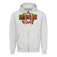 Dove Grey Cousin claus christmas Zipper Hoodie - FaDigitalArtStudio