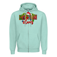 Seafoam Cousin claus christmas Zipper Hoodie - FaDigitalArtStudio