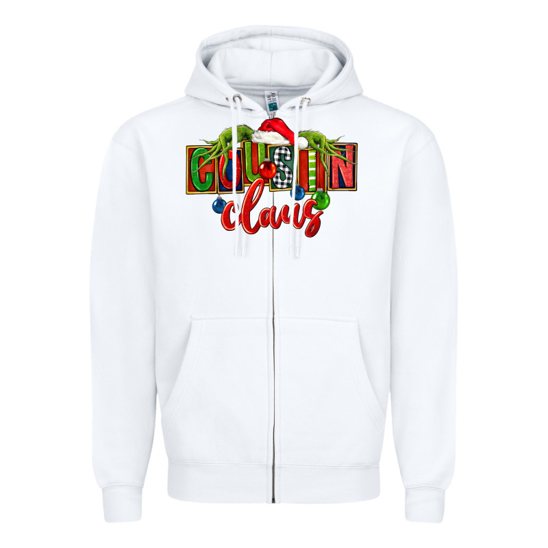 Cousin Claus Christmas Zipper Hoodie by FaDigitalArtStudio | Teevron