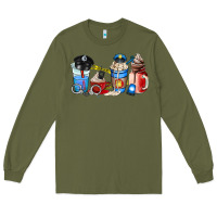 Army Green police coffee cup Long Sleeve Tee - AdoDesignShop