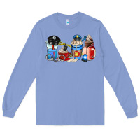 Colony Blue police coffee cup Long Sleeve Tee - AdoDesignShop